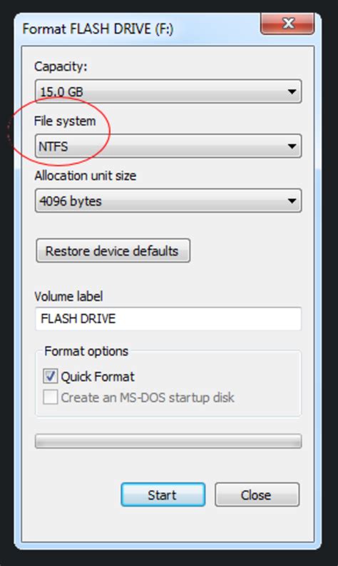 USB Format 7.1 Setup